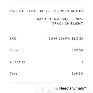 O’Neill Flint Dress - Blue moon nwt